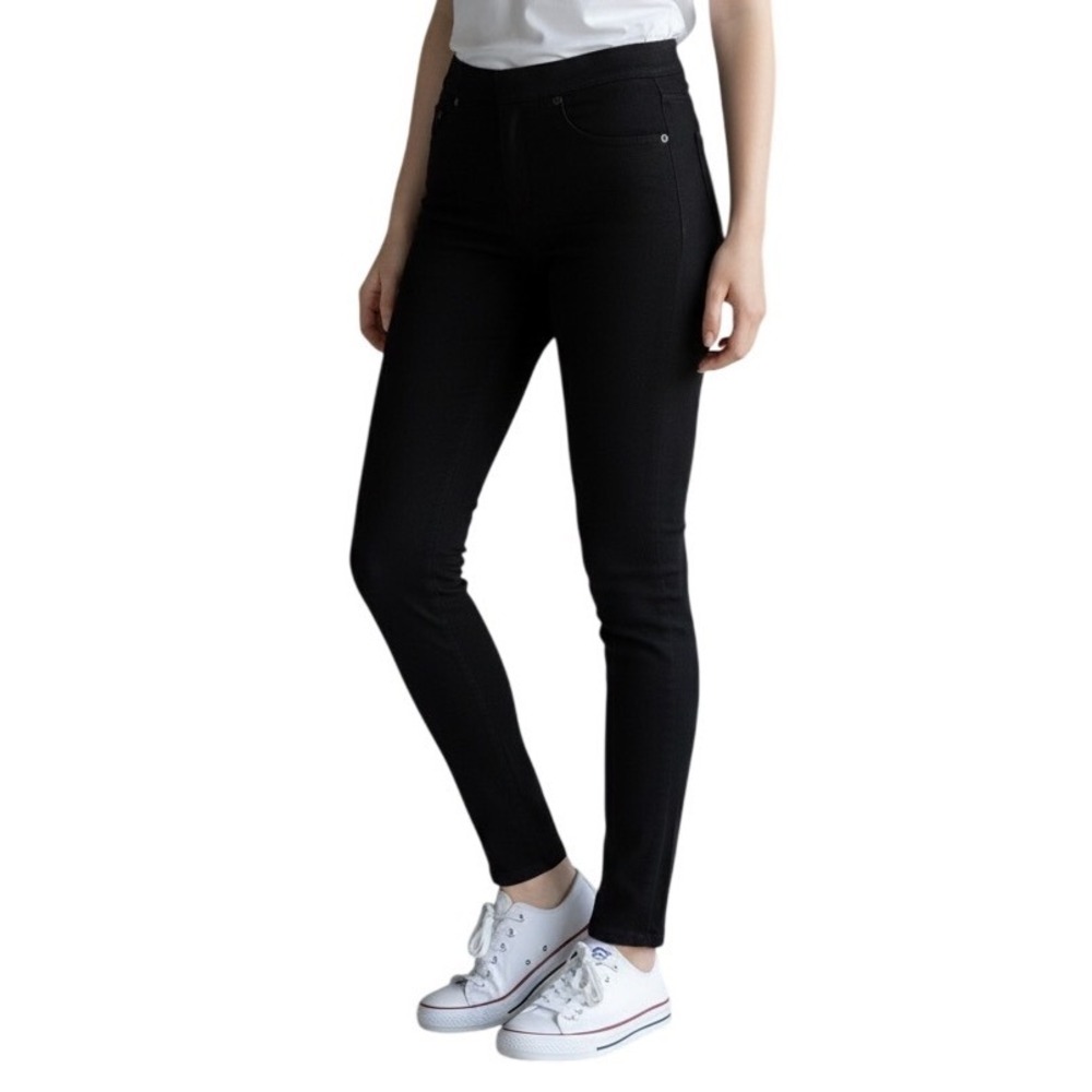 Spanx Jean-ish Black Twill Leggings